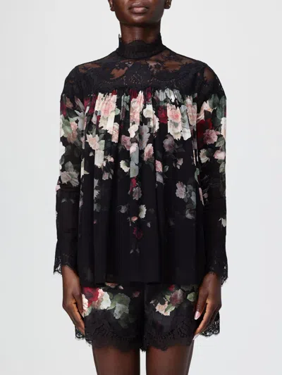 Zimmermann Blusa Hypnotic In Crepe Stampato  Donna In Black
