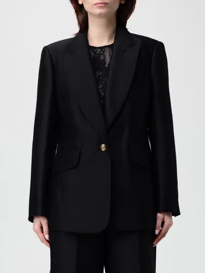 Zimmermann Hypnotic Wool-silk Blend Tailored Jacket In Black