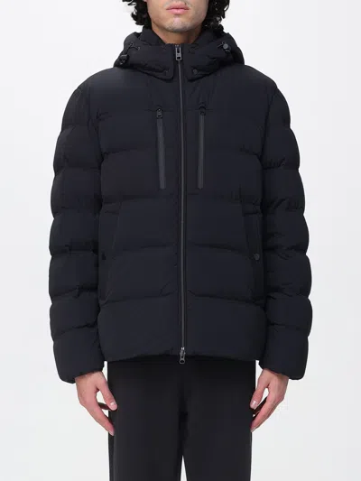 Woolrich Hooded Zip Jacket In Black