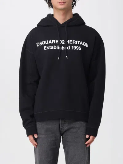 Dsquared2 Sweatshirt With Print In Black