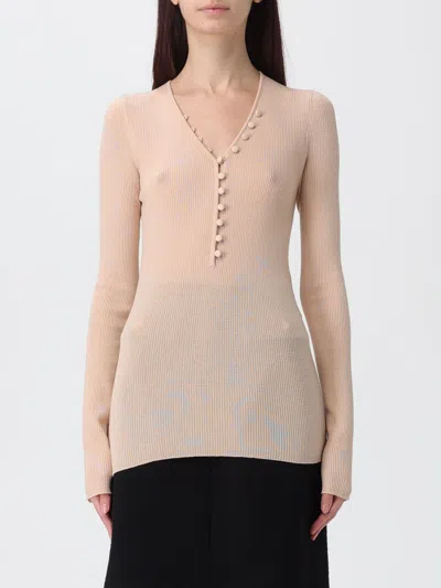 Chloé Chloè Wool Henley Shirt In Neutral