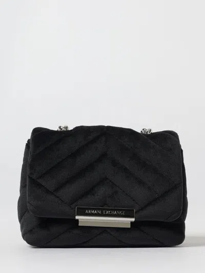 Armani Exchange Woman's Crossbody M In Black