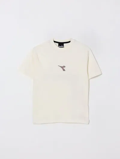 Diadora T-shirt  Kids Color Beige In Nude
