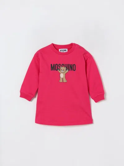 Moschino Romper  Kids Color Fuchsia In Pink