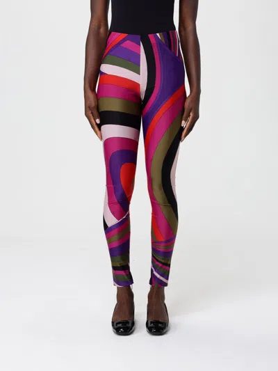 Pucci Pants  Woman Color Multicolor In Multi