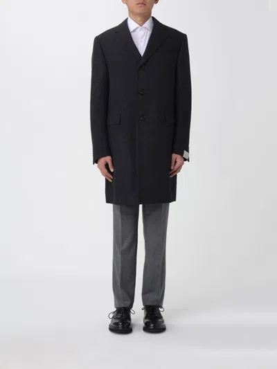 Corneliani Coat  Men Color Grey In Gray