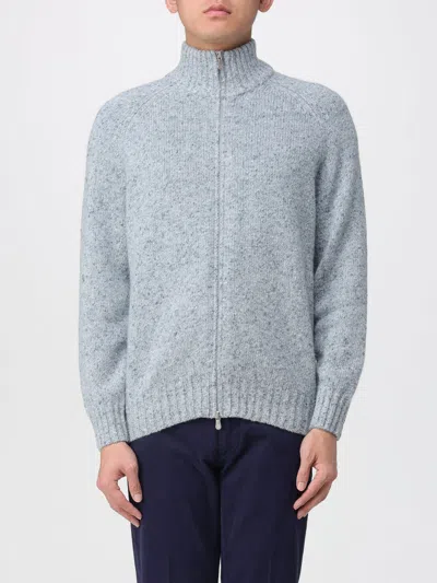 Brunello Cucinelli Men's Cashmere Zip Cardigan In Gray