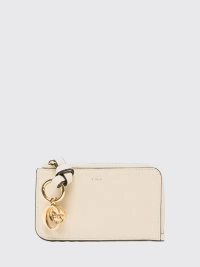 Chloé Chloe Women "alphabet" Large Wallet In White