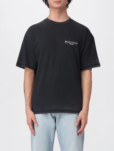 Represent T-shirt England Legacy Oversize In Cotone Nero Uomo In Black