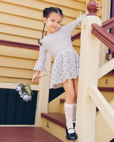 My Mum Made It Mini Chapel Knit Dress In Blue