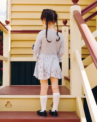 My Mum Made It Mini Chapel Knit Dress In Blue