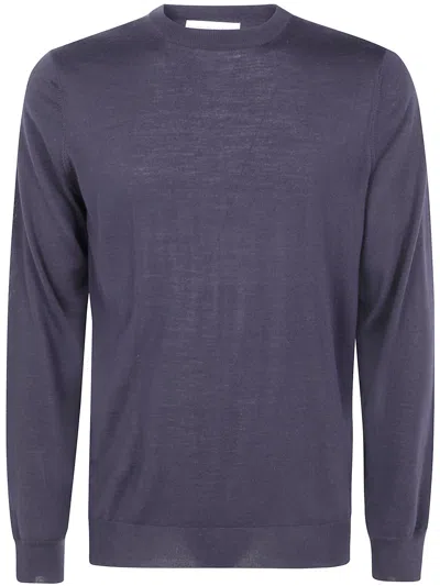 Filippo De Laurentiis Crew Neck Sweater In Blue
