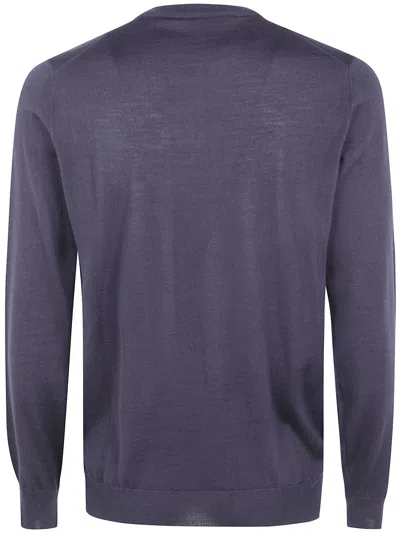 Filippo De Laurentiis Crew Neck Sweater In Blue