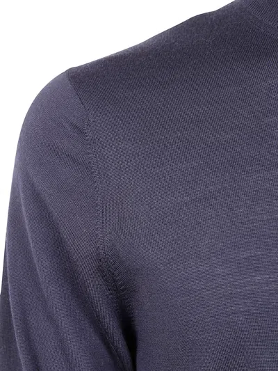 Filippo De Laurentiis Crew Neck Sweater In Blue