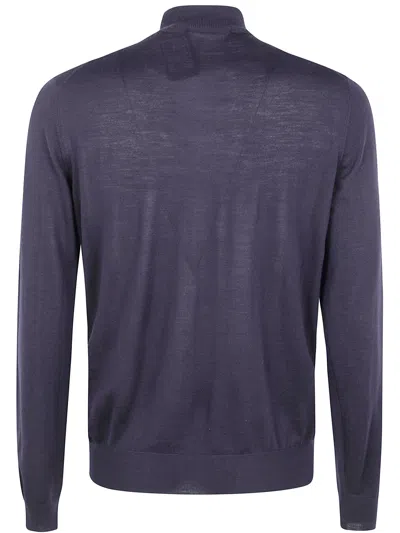 Filippo De Laurentiis Mock Turtle Neck Sweater Clothing In Blue