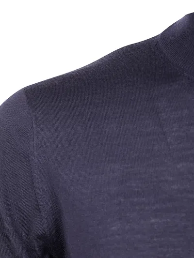 Filippo De Laurentiis Mock Turtle Neck Sweater Clothing In Blue