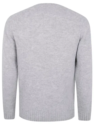 Filippo De Laurentiis Raglan Sleeves Round Neck Sweater In Gray