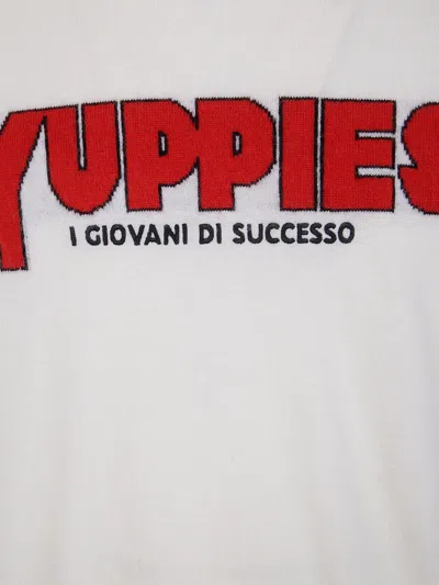 Mc2 Saint Barth Crew Neck Graphic Print Long Sleeve Sweatshirt In White