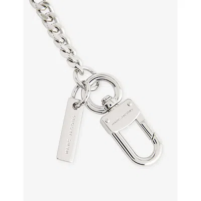 Marc Jacobs Womens Black The Marc Mani Silicone Bag Charm In Metallic