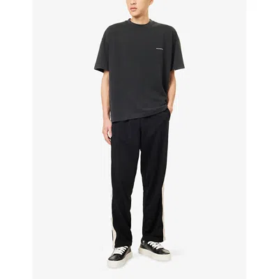 Cole Buxton Mens Vintage Black Logo-embroidered Crewneck Cotton-jersey T-shirt Xs In Black