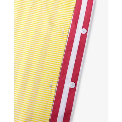 Gohar World Multi Striped Blocked-pattern Cotton Tablecloth In Multi