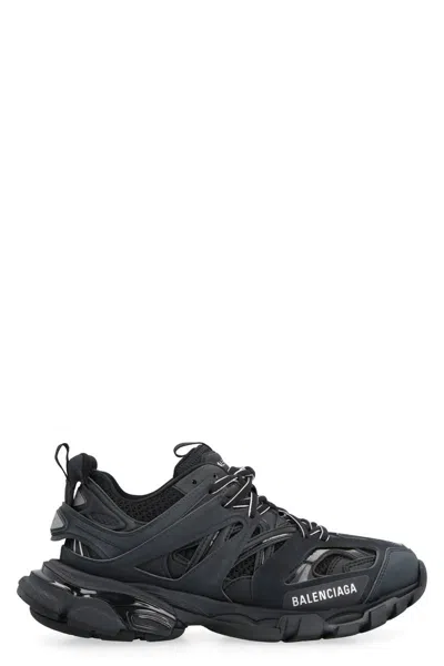 Balenciaga Track Sneakers In Mesh And Synthetic Leather In Black