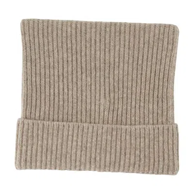 Acne Studios Ribbed Face-patch Beanie Hat In Neutral