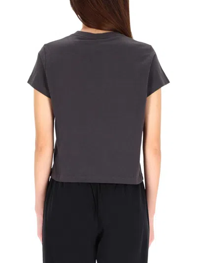 Alexander Wang Embossed Logo T-shirt In Black