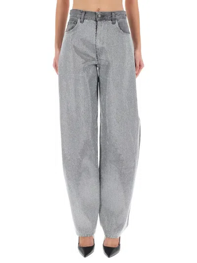 Haikure "bibi Denim" Pants In Gray