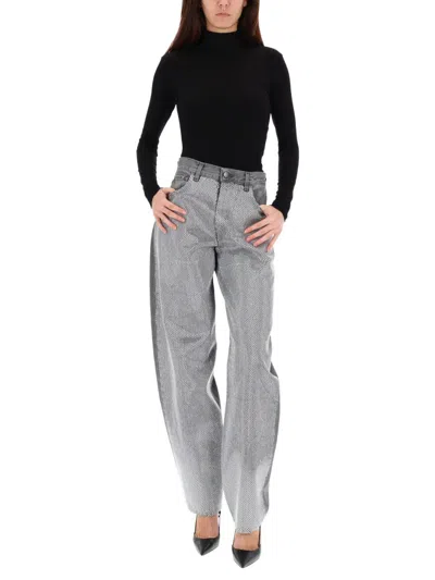 Haikure "bibi Denim" Pants In Gray