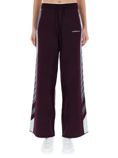 Casablanca "diagonal" Tennis Pants In Purple