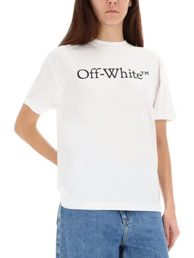 Off-white T-shirt With Logo In White