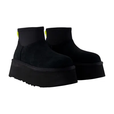 Ugg 50mm Classic Mini Dipper Suede Boots In Black
