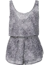 Stella Mccartney Mixed Animals & Elastic All In One Printed Coverup