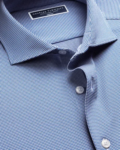 Charles Tyrwhitt Men's  Performance Stretch Shirt In Blue