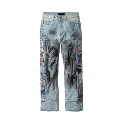 Pre-owned Who Decides War Dual Patch Pocket Pant 'sky' | Blue | Men's Size 26