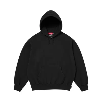 Pre-owned Supreme Satin Appliqué Hooded Sweatshirt 'black' | Men's Size L