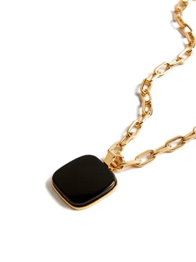 La Doublej Square Pendant Chain Necklace In Gold