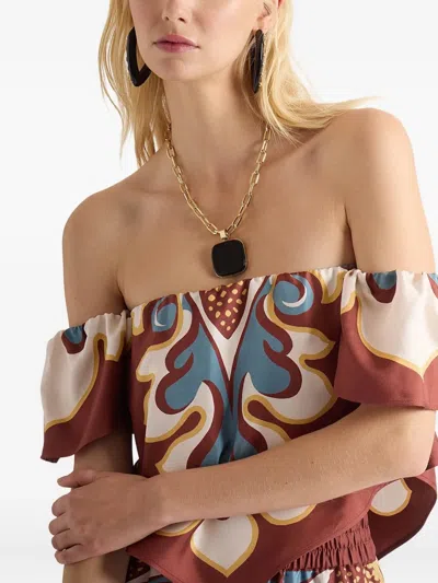 La Doublej Square Pendant Chain Necklace In Gold