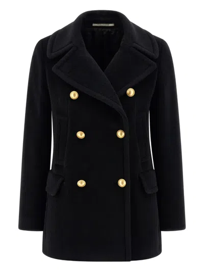 Tagliatore 'blanche' Coat In Black