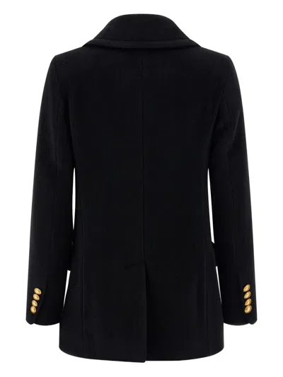 Tagliatore 'blanche' Coat In Black