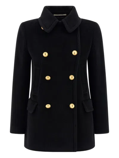 Tagliatore 'blanche' Coat In Black