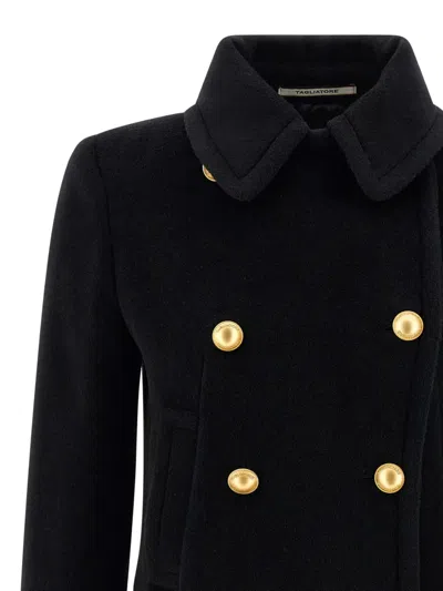Tagliatore 'blanche' Coat In Black