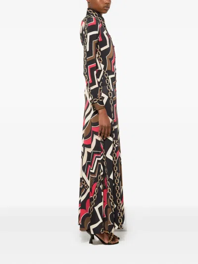 Pucci Abstract-print Maxi Skirt In Multi