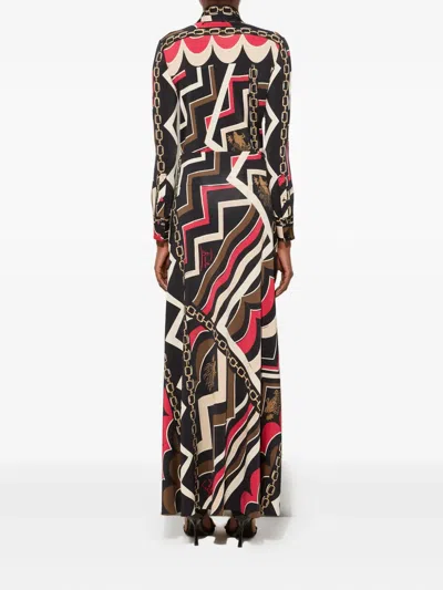 Pucci Abstract-print Maxi Skirt In Multi
