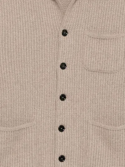 Lardini Single-breasted Jacket In Neutral
