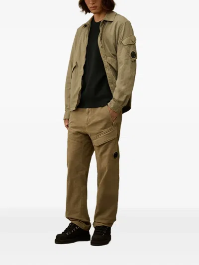 C.p. Company Lens-detail Knitted Sweater In Black