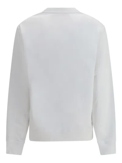 Fiorucci Varsity Logo Crewneck Sweatshirt In White