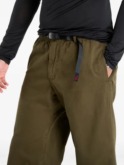 Gramicci Belted Trousers In Green
