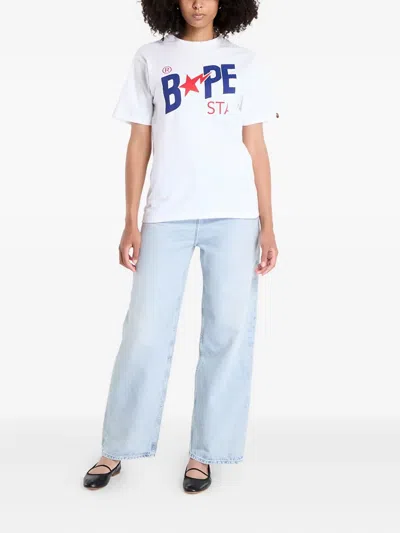A Bathing Ape Bape Sta T-shirt In White